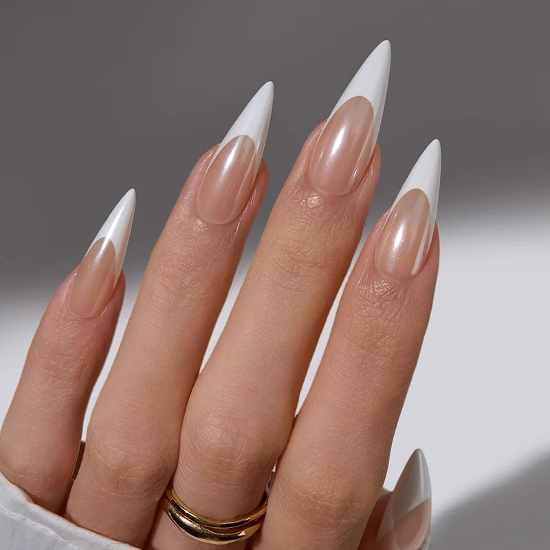 French Affair Long Stiletto Nails